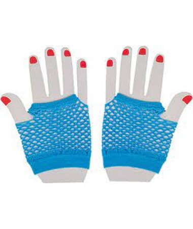 Gloves Short Fishnet Blue BUY
